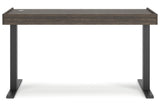 Zendex Dark Brown 55" Adjustable Height Desk