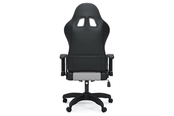 Lynxtyn White/Gray Home Office Desk Chair