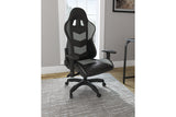Lynxtyn Black/Gray Home Office Desk Chair from Ashley - Luna Furniture