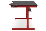 Lynxtyn Red/Black Home Office Desk
