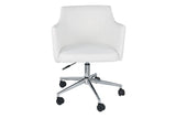 Baraga White Home Office Desk Chair -  - Luna Furniture