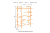 Starmore Brown 76" Bookcase -  - Luna Furniture