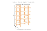 Starmore Brown 76" Bookcase from Ashley - Luna Furniture
