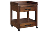 Baldridge Rustic Brown Printer Stand from Ashley - Luna Furniture