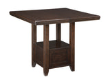 Haddigan Dark Brown Counter Height Set from Ashley - Luna Furniture