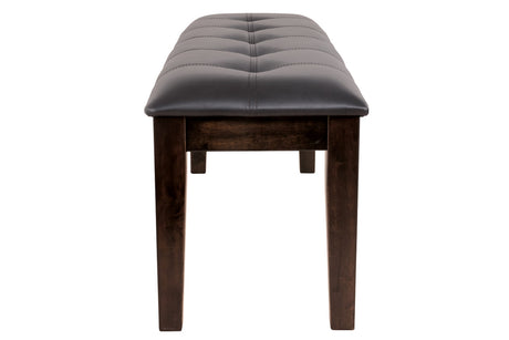 Haddigan Dark Brown Dining Bench from Ashley - Luna Furniture