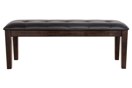 Haddigan Dark Brown Dining Bench from Ashley - Luna Furniture