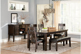 Haddigan Dark Brown Dining Chair, Set of 2 from Ashley Furniture - Luna Furniture
