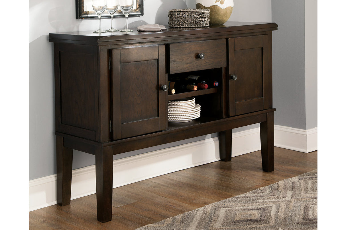 Haddigan Dark Brown Dining Server from Ashley - Luna Furniture