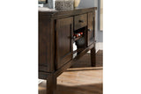 Haddigan Dark Brown Dining Server from Ashley - Luna Furniture