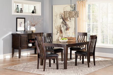Haddigan Dark Brown Extendable Dining Set from Ashley - Luna Furniture