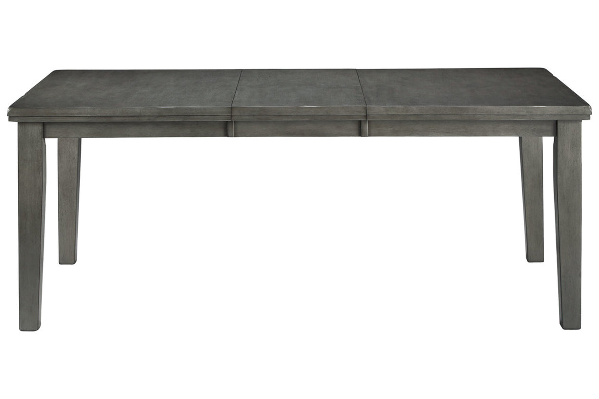 Hallanden Gray Dining Extension Table from Ashley - Luna Furniture