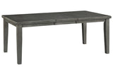 Hallanden Gray Dining Extension Table from Ashley - Luna Furniture