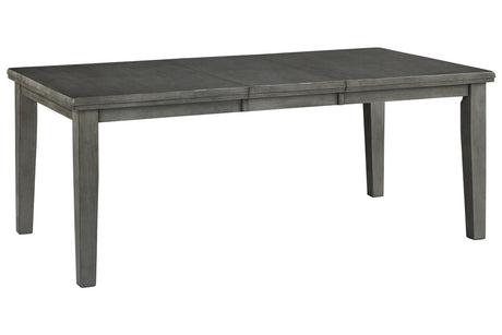 Hallanden Gray Dining Extension Table from Ashley - Luna Furniture
