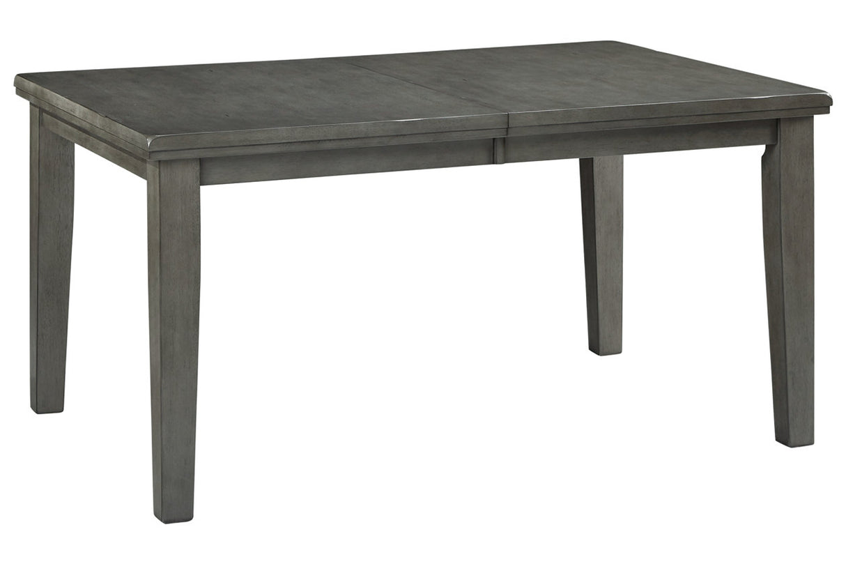 Hallanden Gray Dining Extension Table from Ashley - Luna Furniture