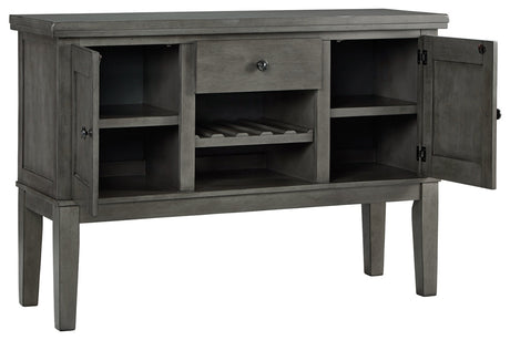 Hallanden Gray Dining Server from Ashley - Luna Furniture