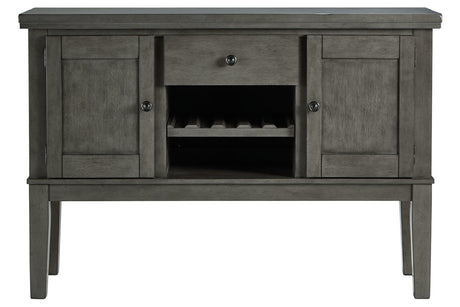 Hallanden Gray Dining Server from Ashley - Luna Furniture