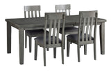 Hallanden Gray Extendable Dining Set from Ashley - Luna Furniture