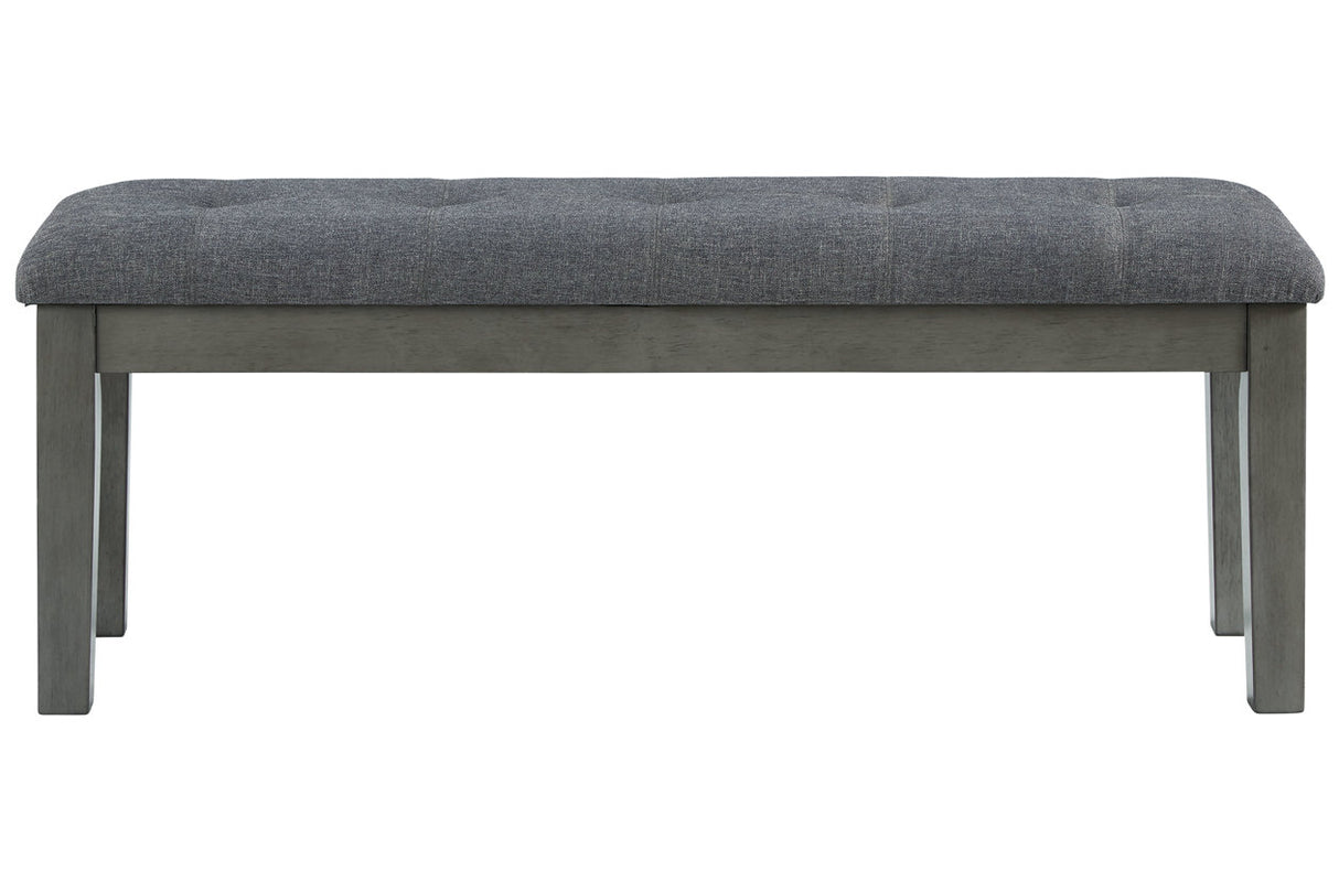 Hallanden Two-tone Gray 50" Dining Bench from Ashley - Luna Furniture
