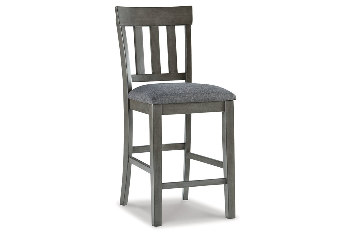 Hallanden Two-tone Gray Counter Height Chair, Set of 2 from Ashley - Luna Furniture