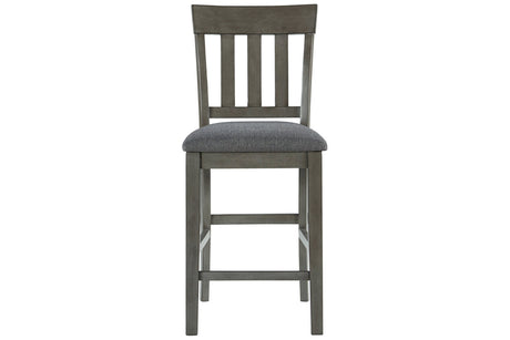 Hallanden Two-tone Gray Counter Height Chair, Set of 2 from Ashley - Luna Furniture