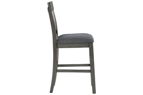 Hallanden Two-tone Gray Counter Height Chair, Set of 2 from Ashley - Luna Furniture
