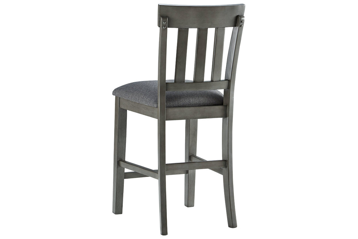 Hallanden Two-tone Gray Counter Height Chair, Set of 2 from Ashley - Luna Furniture