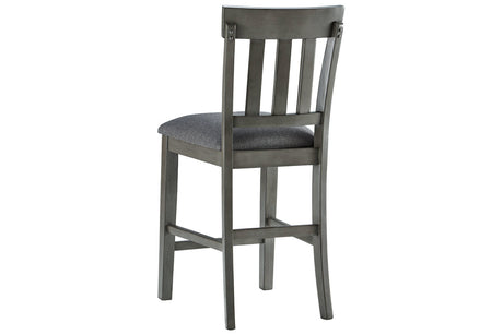 Hallanden Two-tone Gray Counter Height Chair, Set of 2 from Ashley - Luna Furniture