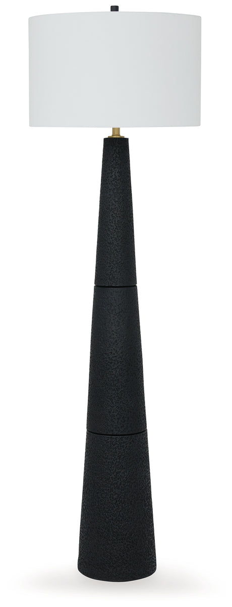 Hallburg Black Floor Lamp from Ashley - Luna Furniture