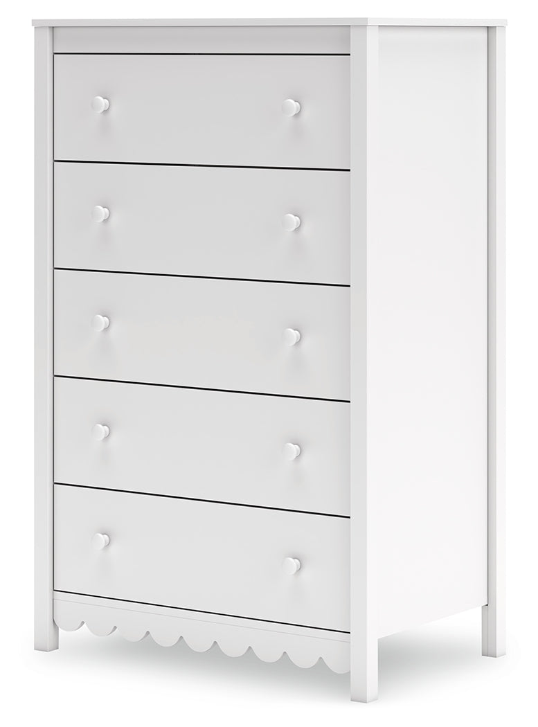 Hallityn White Chest of Drawers from Ashley Furniture - Luna Furniture
