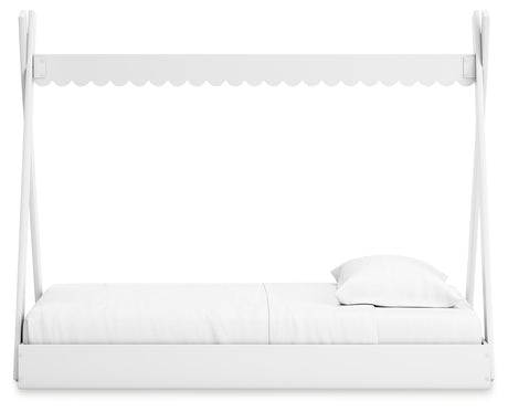 Hallityn White Twin Tent Bed from Ashley - Luna Furniture