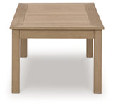 Hallow Creek Driftwood Outdoor Coffee Table from Ashley Furniture - Luna Furniture