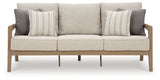 Hallow Creek Driftwood Outdoor Sofa with Cushion from Ashley Furniture - Luna Furniture