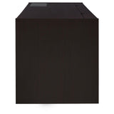 Halston Cappuccino 3-Drawer Connect-it Office Desk from Coaster - Luna Furniture