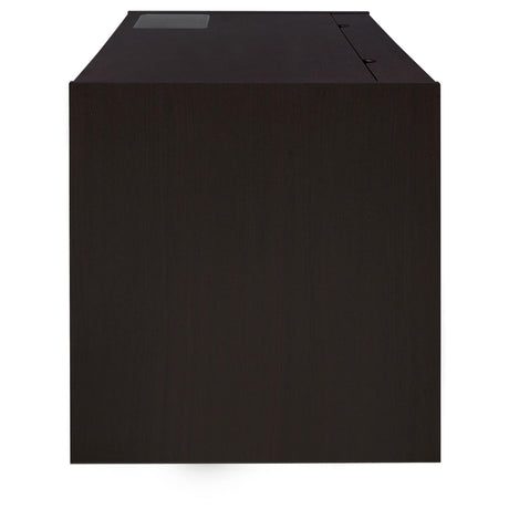 Halston Cappuccino 3-Drawer Connect-it Office Desk from Coaster - Luna Furniture