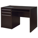 Halston Cappuccino Rectangular Connect-it Office Desk from Coaster - Luna Furniture
