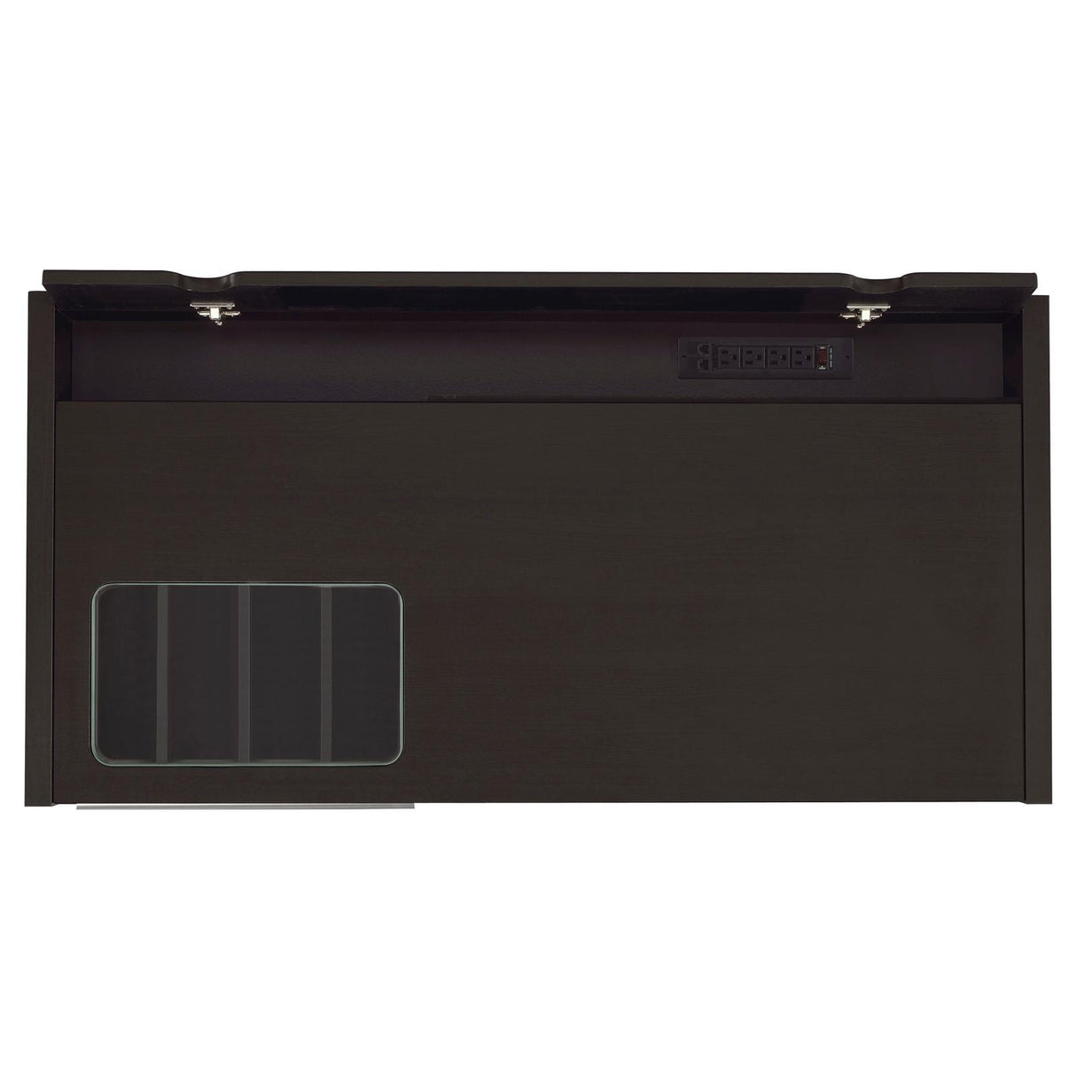 Halston Cappuccino Rectangular Connect-it Office Desk from Coaster - Luna Furniture