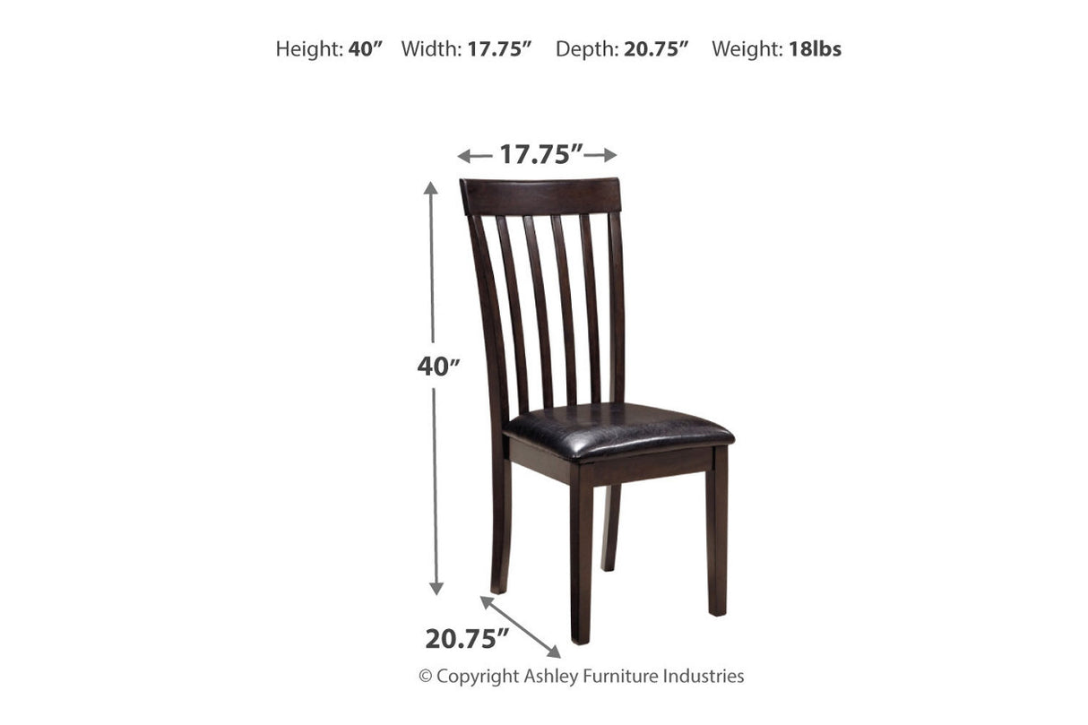 Hammis Dark Brown Dining Chair, Set of 2 from Ashley Furniture - Luna Furniture
