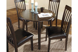 Hammis Dark Brown Dining Drop Leaf Table from Ashley - Luna Furniture