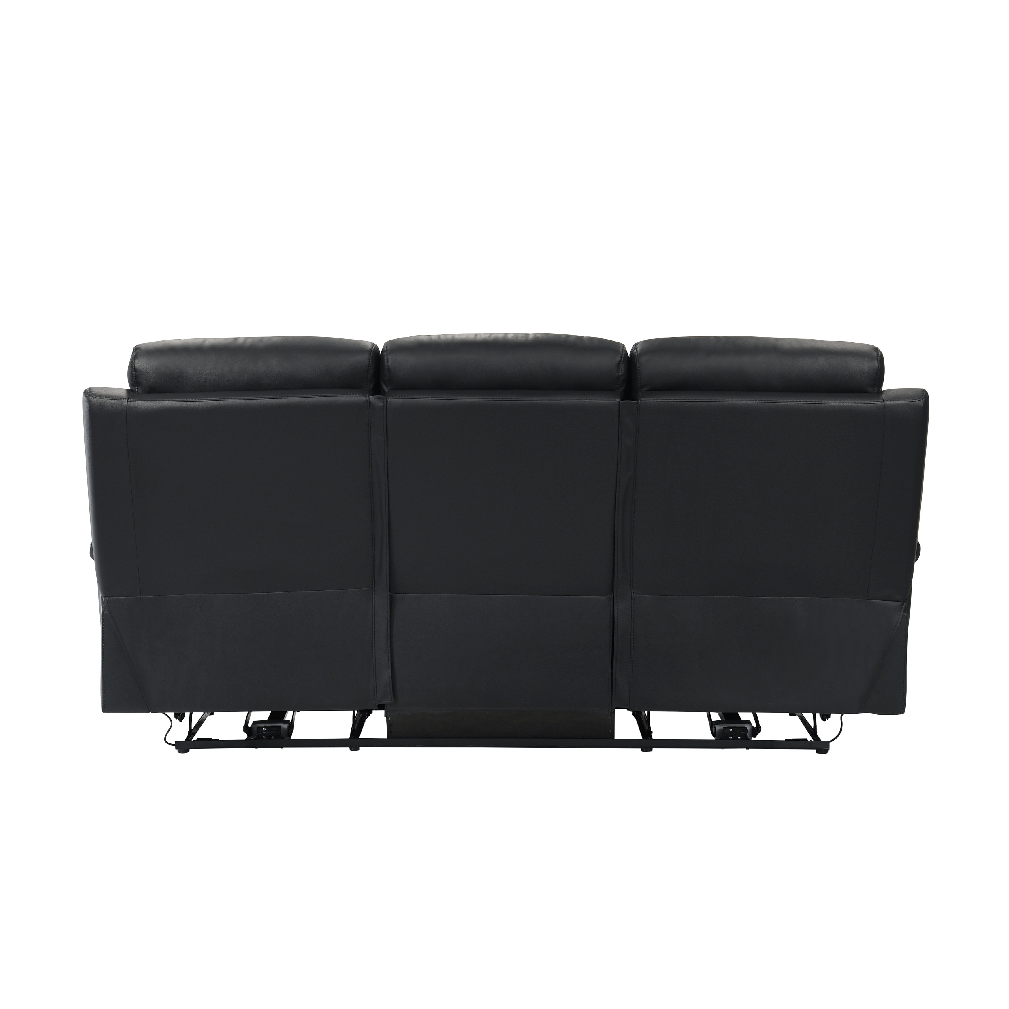 Homelegance 9628BLK-3PW Power Double Reclining Sofa - Luna Furniture