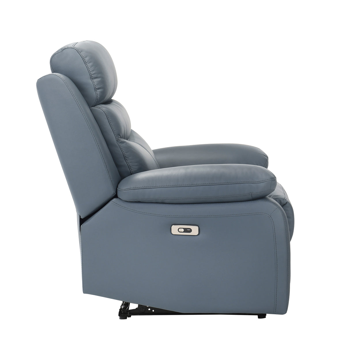 Hancock Blue Leather Power Reclining Chair from Homelegance - Luna Furniture