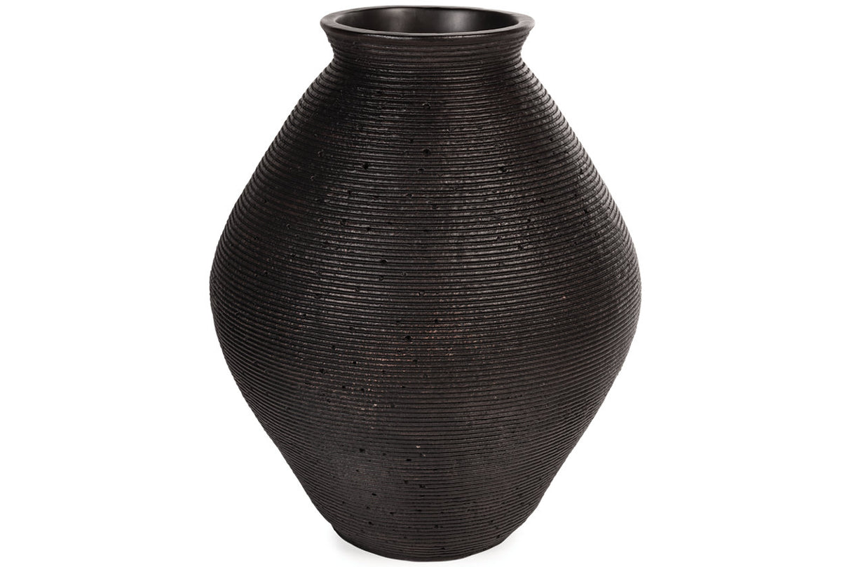 Hannela Antique Brown Vase from Ashley - Luna Furniture
