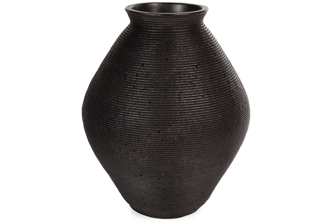 Hannela Antique Brown Vase from Ashley - Luna Furniture
