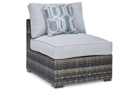 Harbor Court Gray Armless Chair with Cushion from Ashley - Luna Furniture