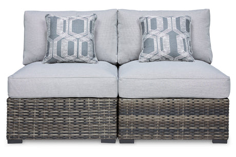 Harbor Court Gray Armless Chair with Cushion from Ashley - Luna Furniture