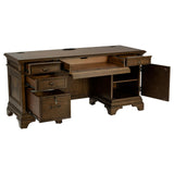 Hartshill Burnished Oak Credenza with Power Outlet from Coaster - Luna Furniture