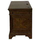 Hartshill Burnished Oak Credenza with Power Outlet from Coaster - Luna Furniture