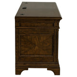 Hartshill Burnished Oak Credenza with Power Outlet from Coaster - Luna Furniture