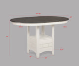 Hartwell Chalk Gray Counter Height Table from Crown Mark - Luna Furniture