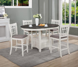 Hartwell Chalk Gray Counter Height Table from Crown Mark - Luna Furniture